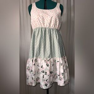 Handmade by me. Women’s Tiered dress 100% cotton size M/L